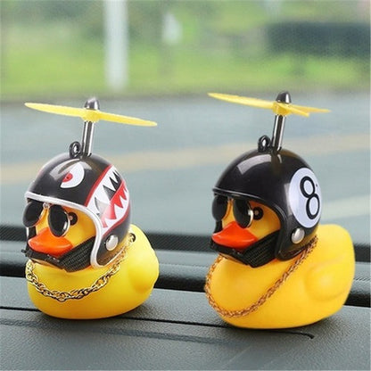 Patito Pato viajero Con Casco Hélice Len