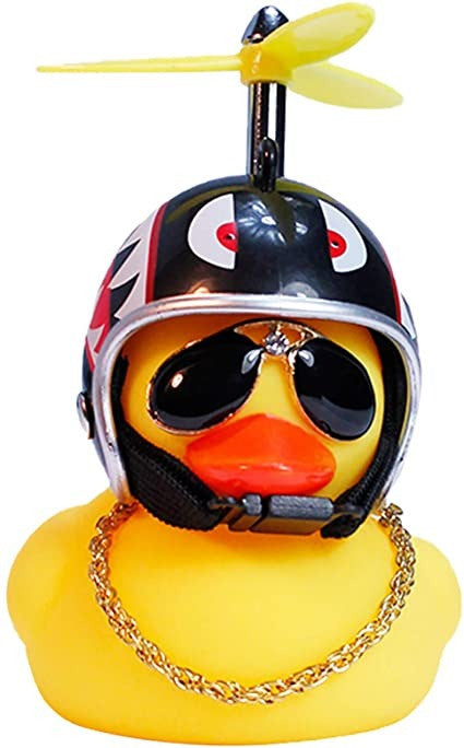 Patito Pato viajero Con Casco Hélice Len